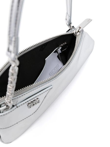 Gcds medium Comma Mirror leather shoulder bag - Silver