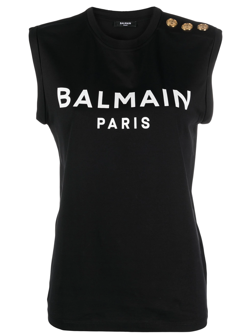 Balmain T-shirt With Print In Black