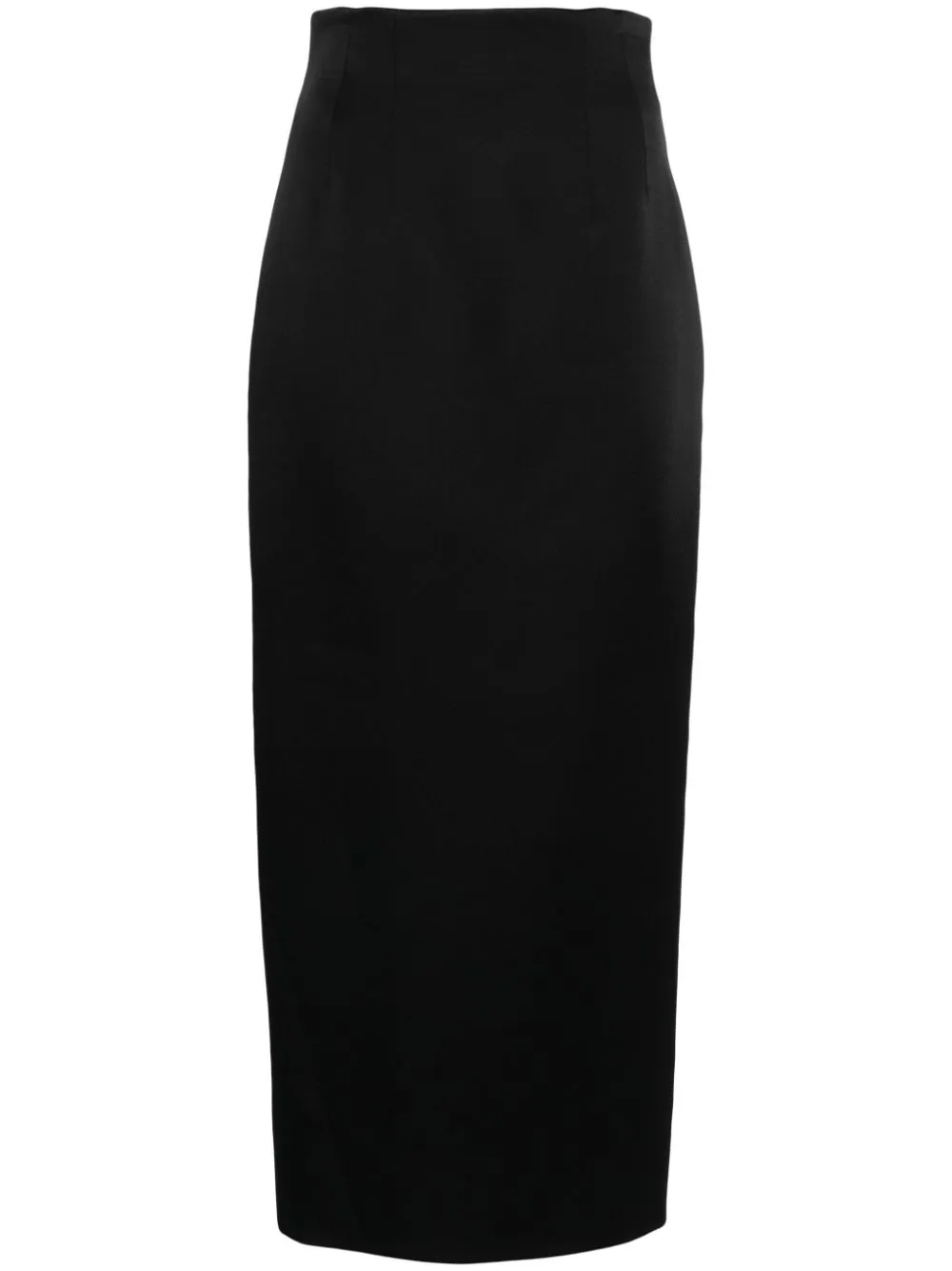 Shop Khaite The Loxley High-waisted Skirt In Black