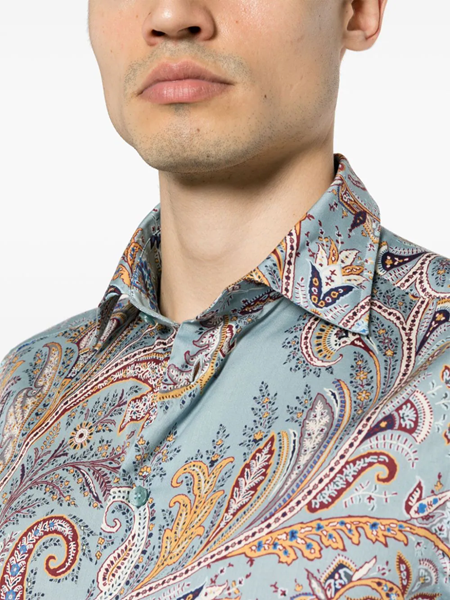 Etro shirt in poplin with print
