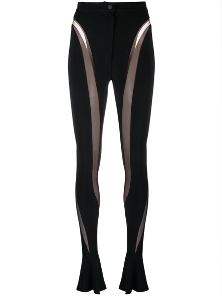 mugler Leggings with semi-transparent inserts available on   - 35566 - BQ