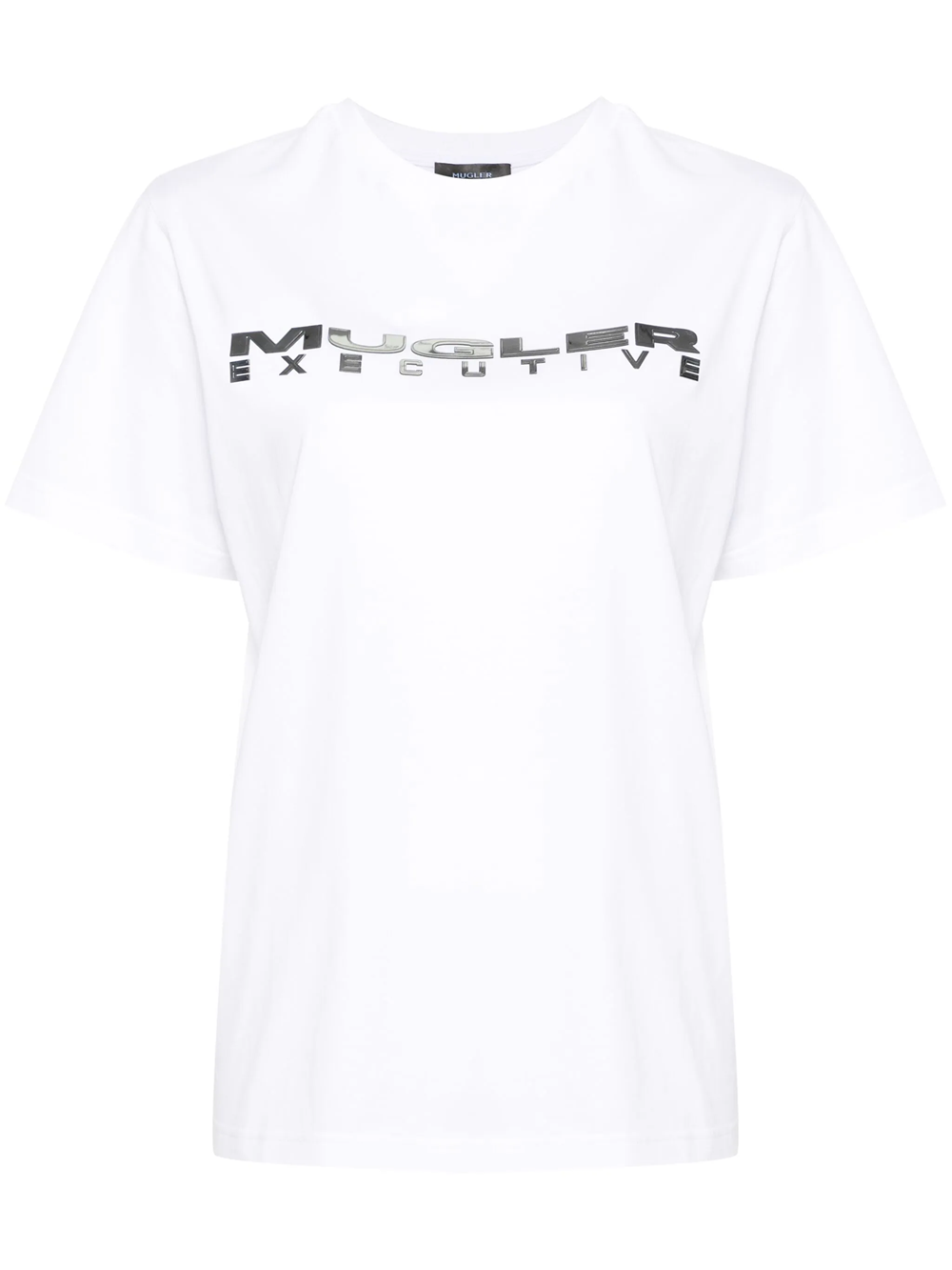 Shop Mugler Executive T-shirt With Print In White