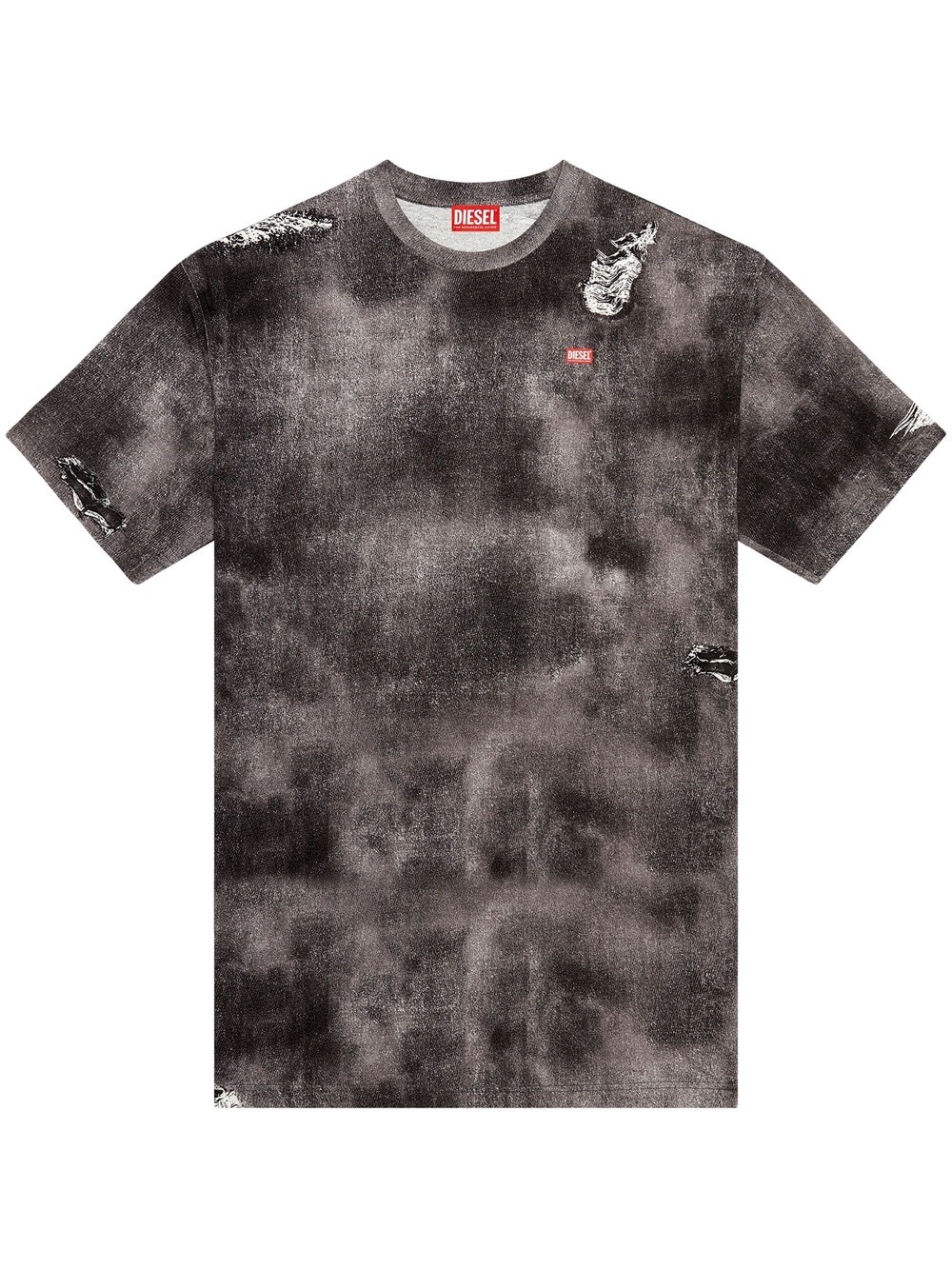 Shop Diesel T-wash-n2 T-shirt In Black