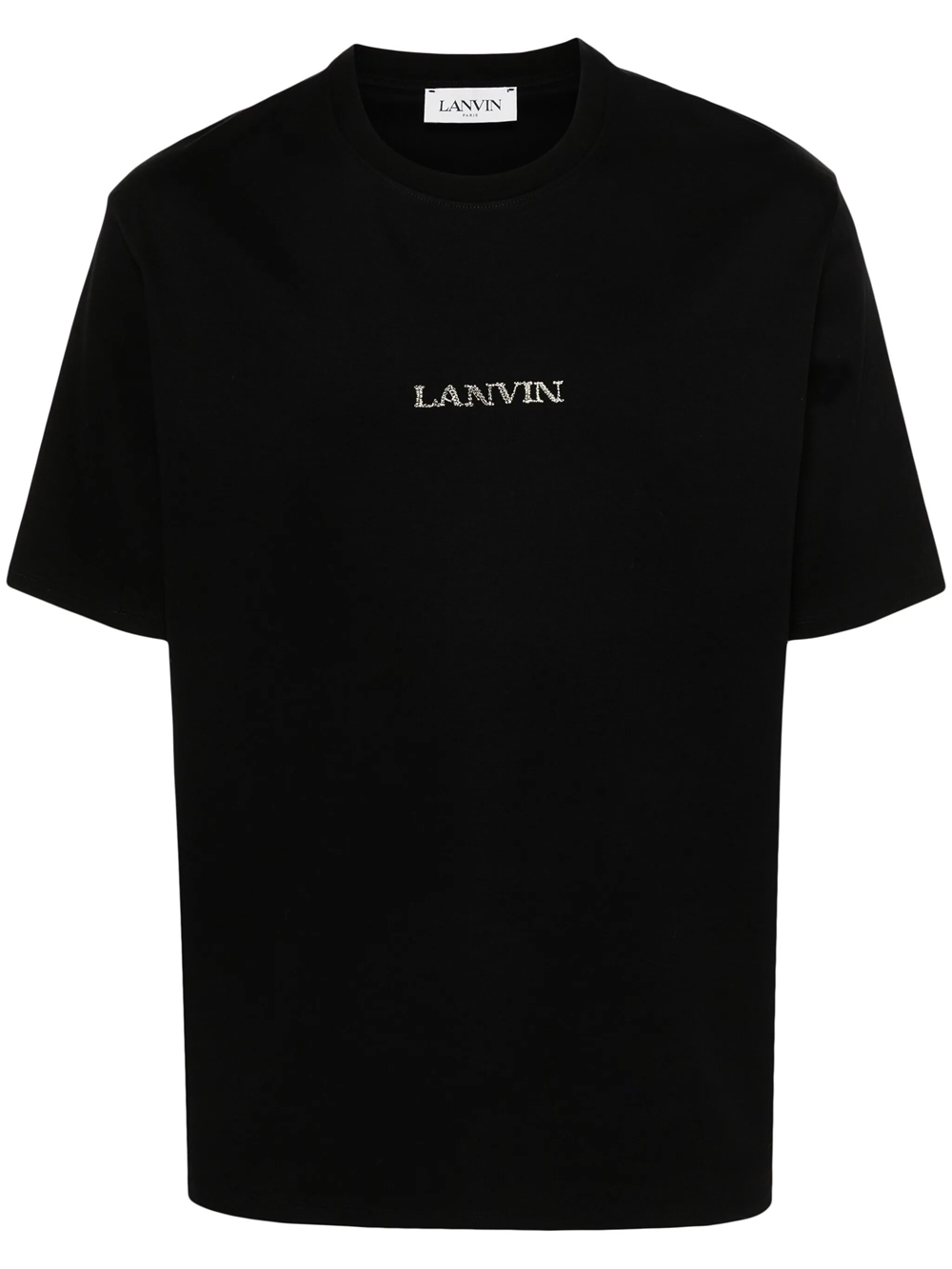 Shop Lanvin T-shirt With Embroidery In Black