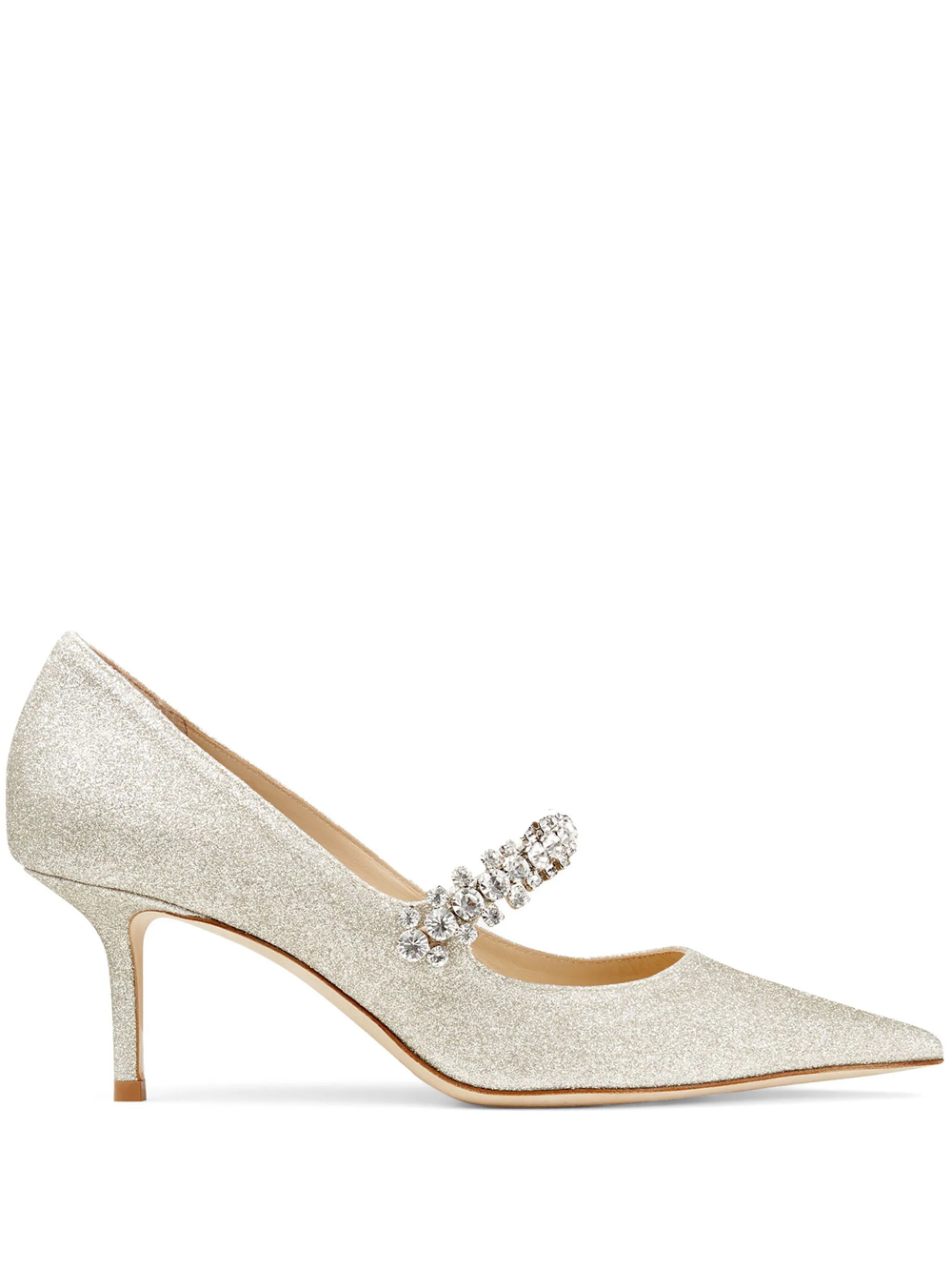 JIMMY CHOO BING PUMPS WITH GLITTER 65MM