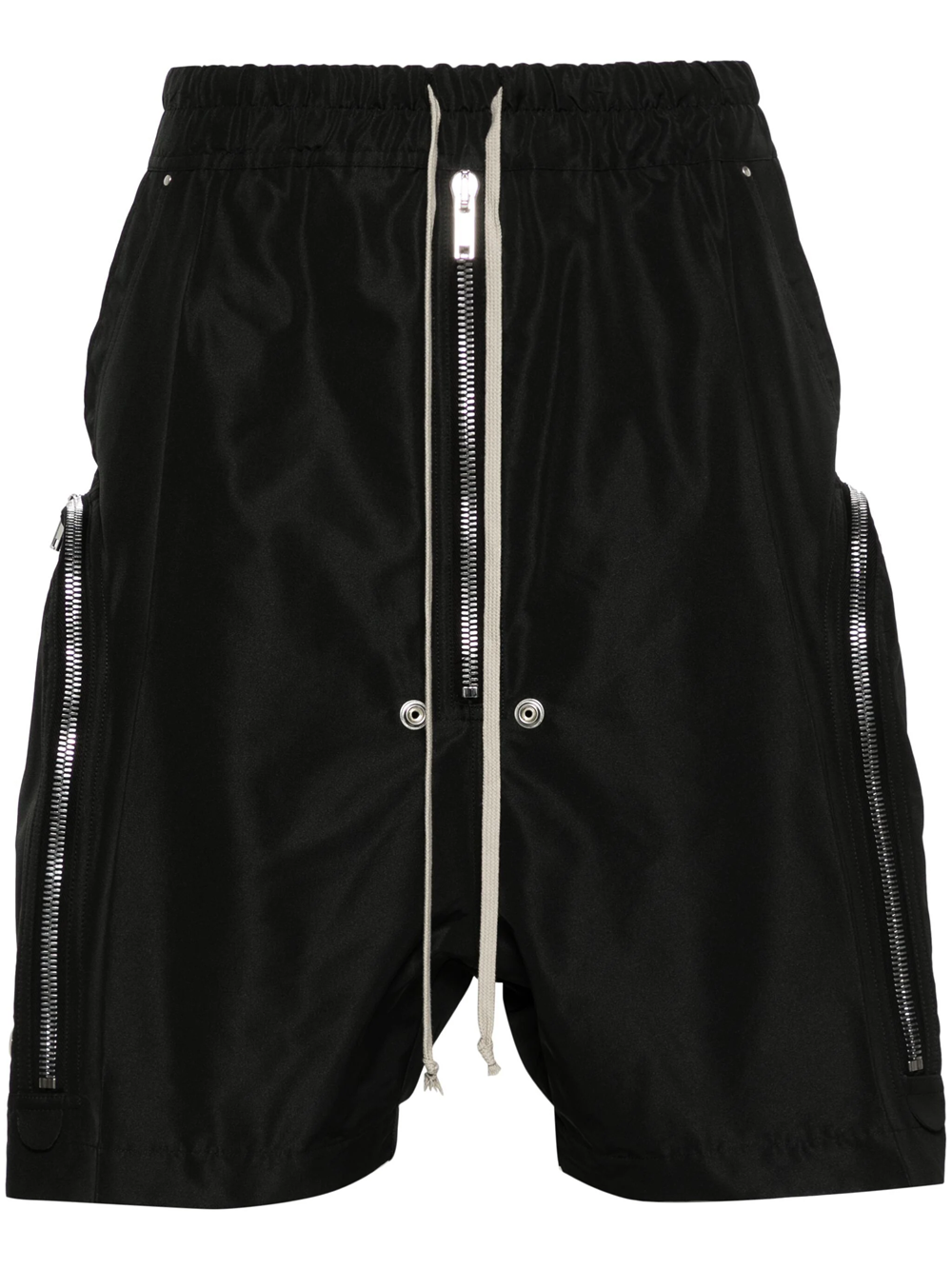 Rick Owens Shorts With Zip In Black