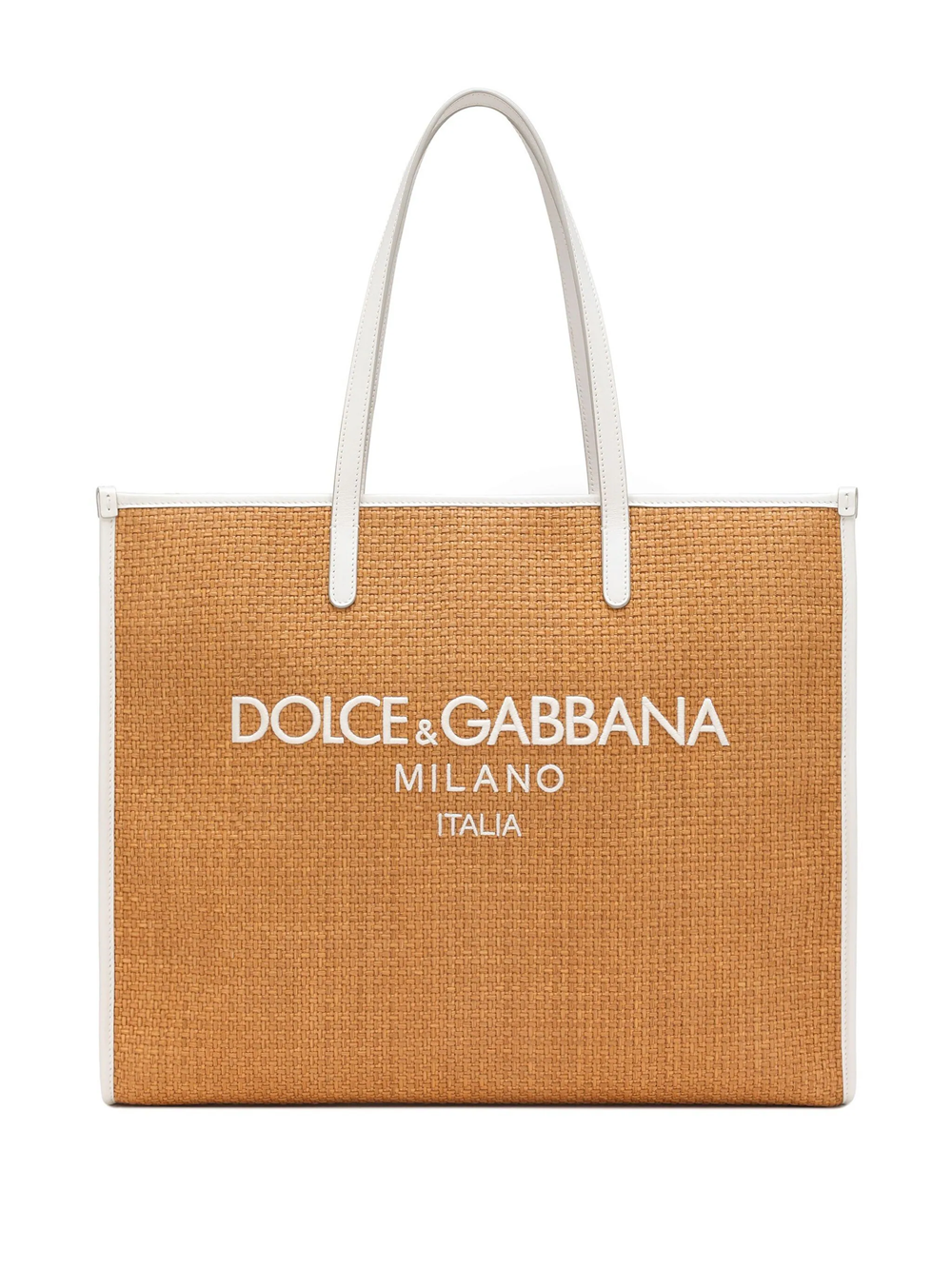 Shop Dolce & Gabbana Large Shopping Tote Bag In Nude & Neutrals
