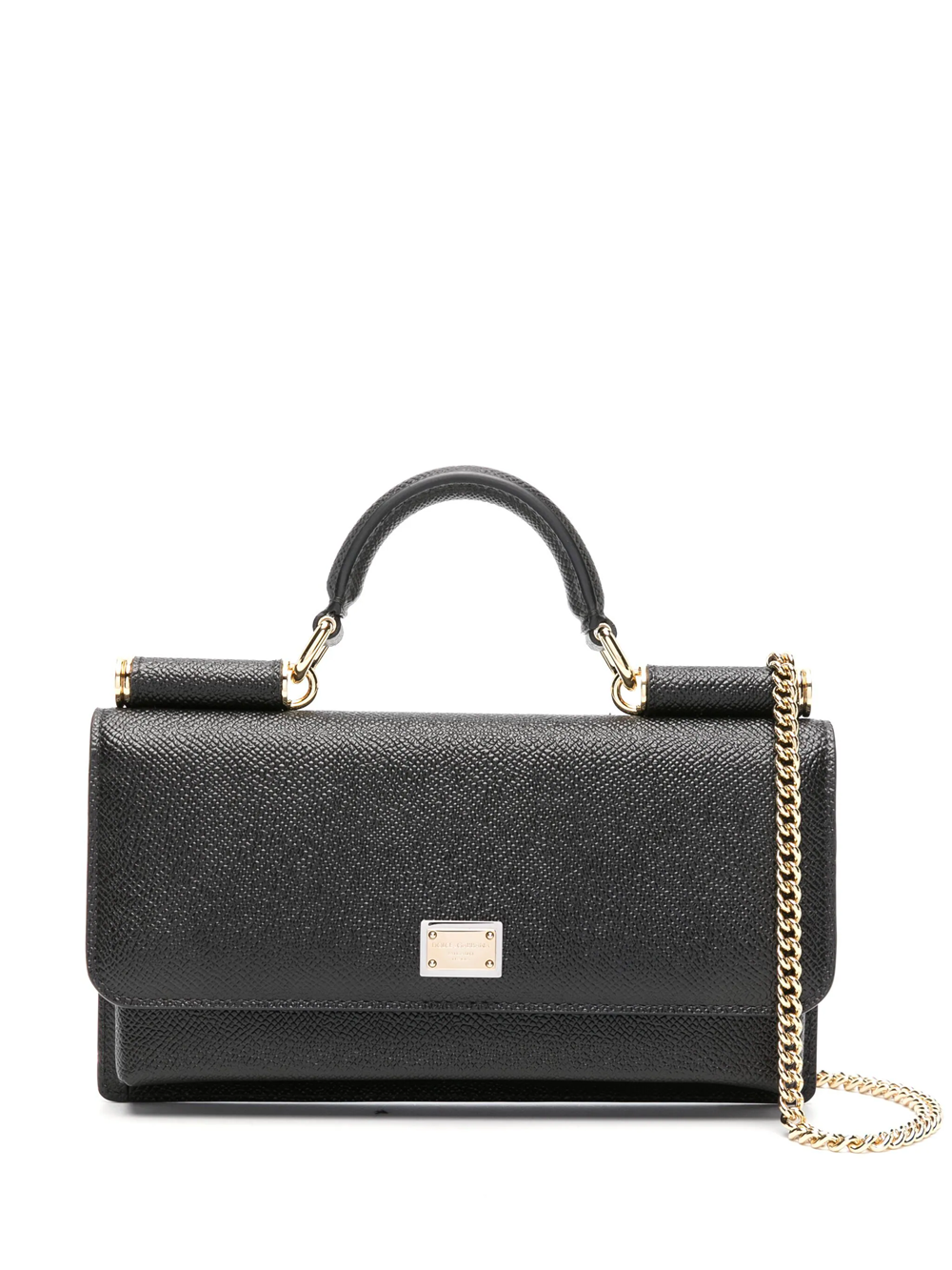 Dolce & Gabbana Embossed-iguana Leather Clutch Bag In Black