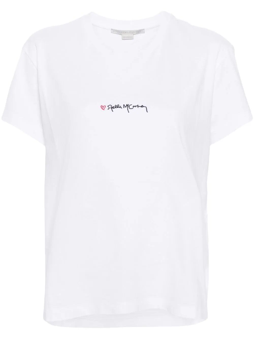 Shop Stella Mccartney T-shirt With Embroidery In White