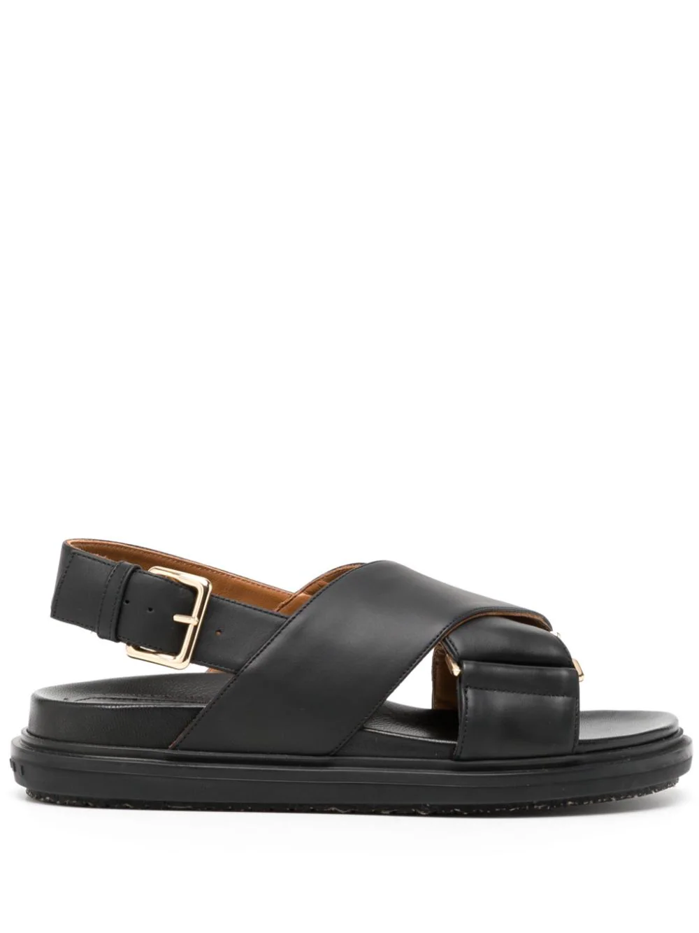 Shop Marni Fussbett Sandals In Black