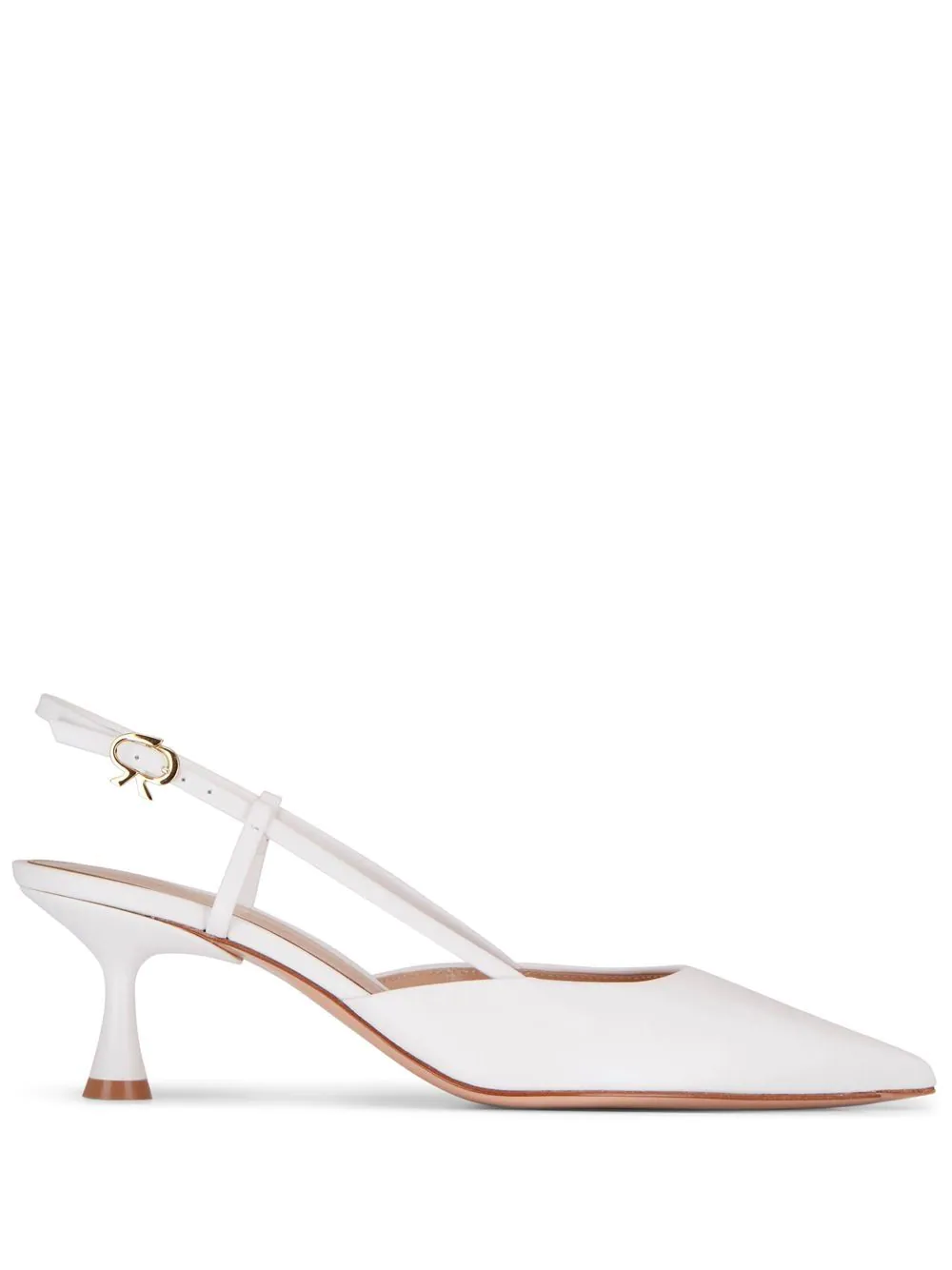 Shop Gianvito Rossi Pumps With Back Strap In White