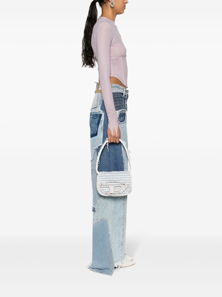 diesel 1DR denim shoulder bag available on