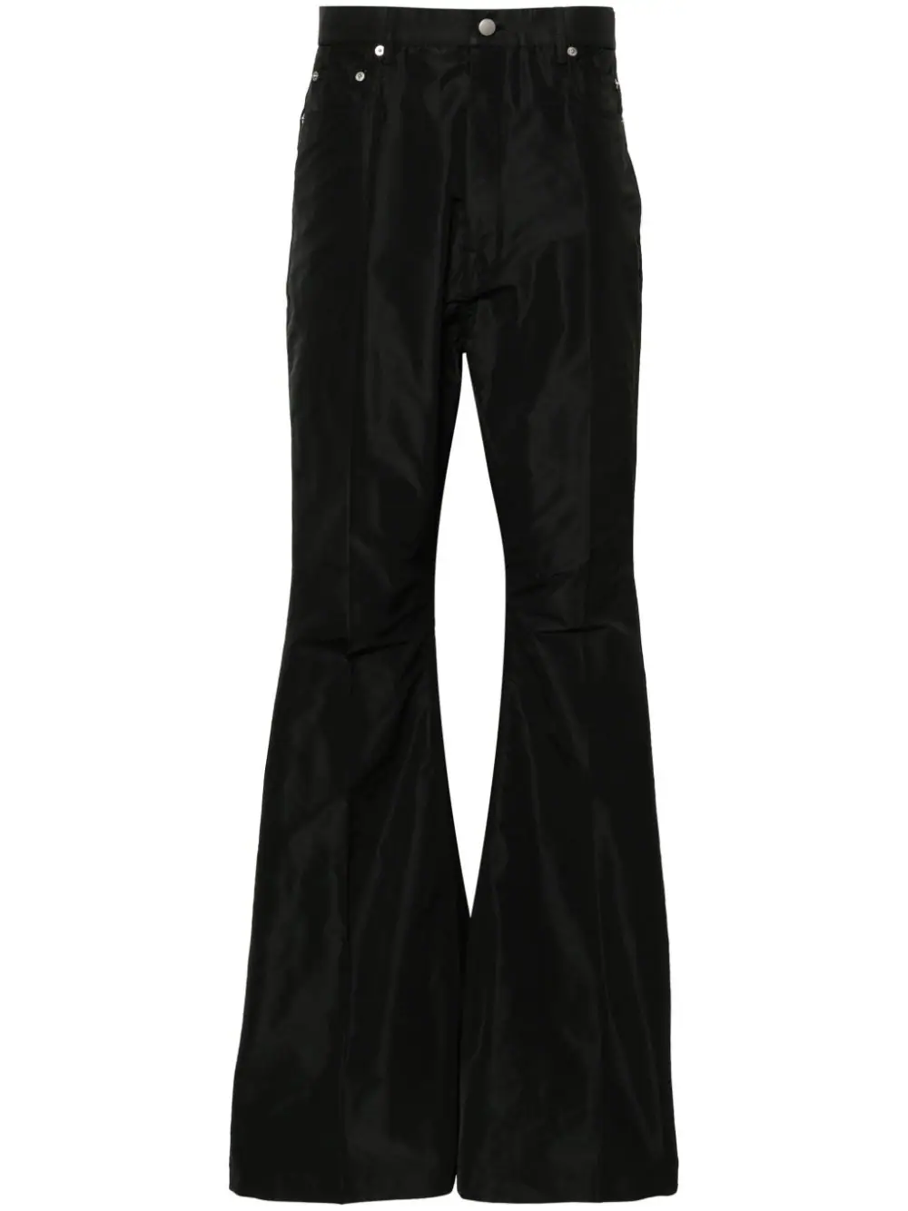 Shop Rick Owens Bolan Faille Bootcut Trousers In Black