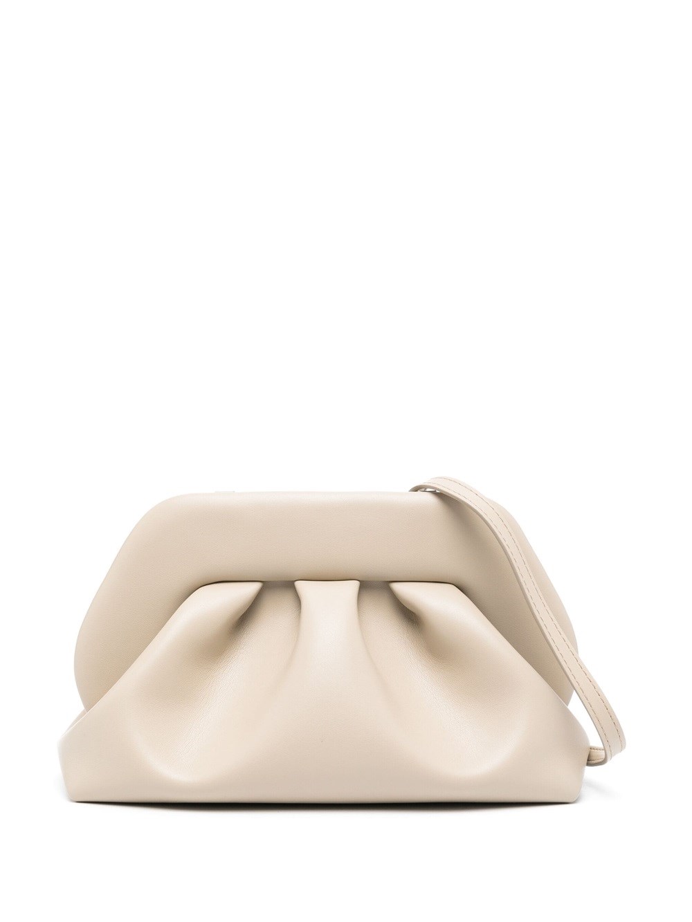 Themoire' Tia Shoulder Bag With Ruffles In Nude & Neutrals