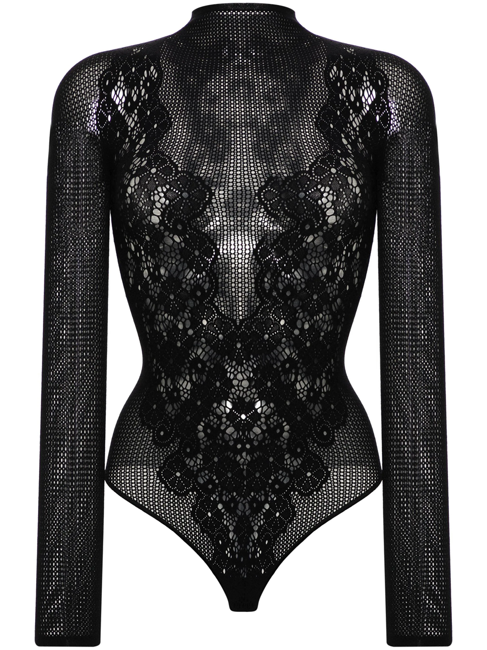 Wolford Perforated Body In Black