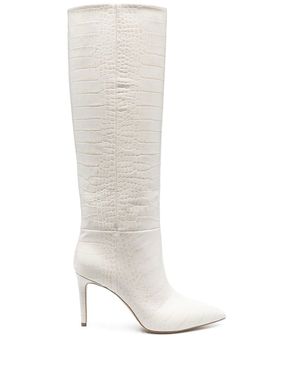 Shop Paris Texas Stiletto Heel Boots In White