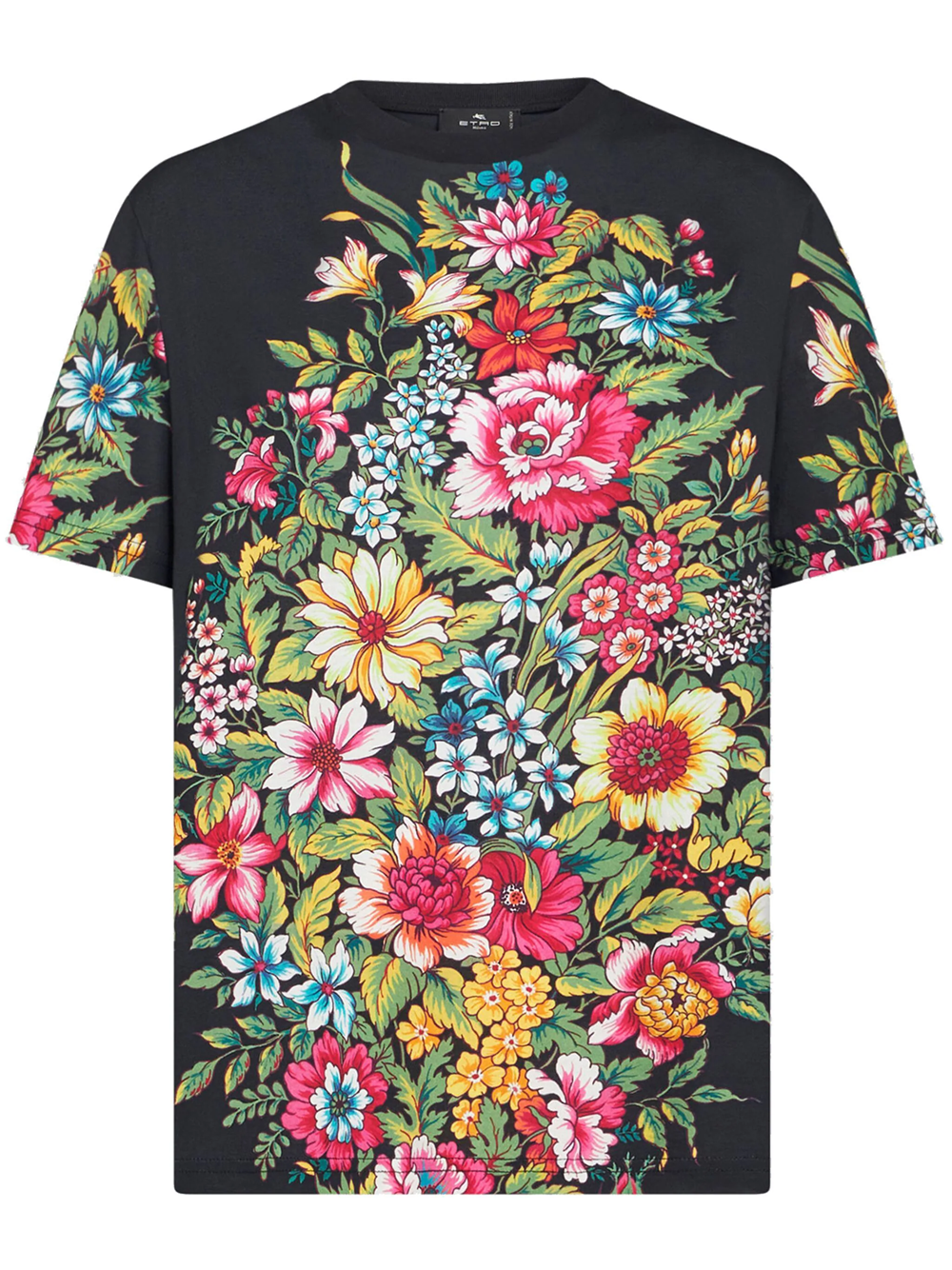 Shop Etro Floral T-shirt In Multicolour