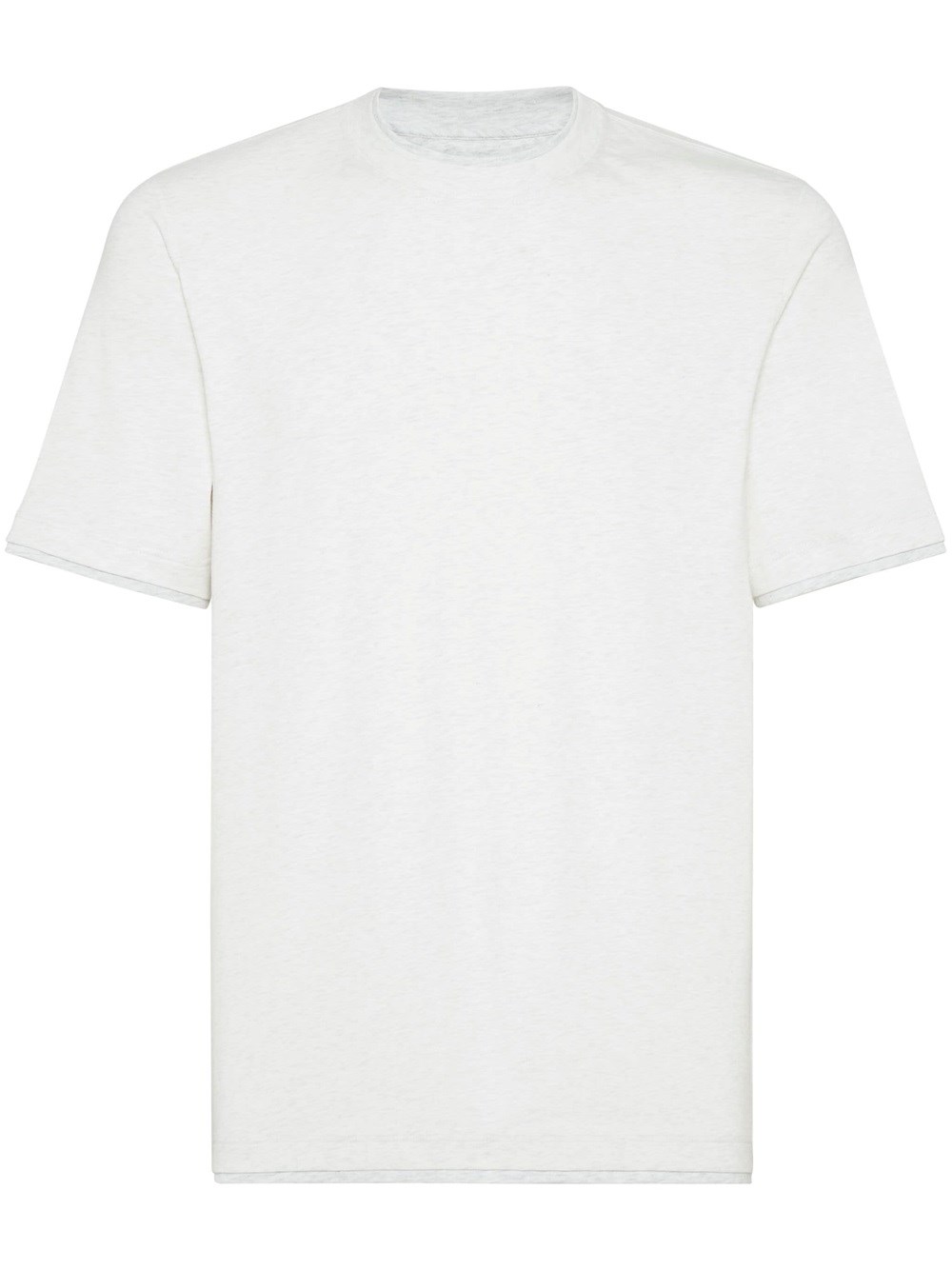 Brunello Cucinelli Crew-neck Cotton T-shirt In Grey