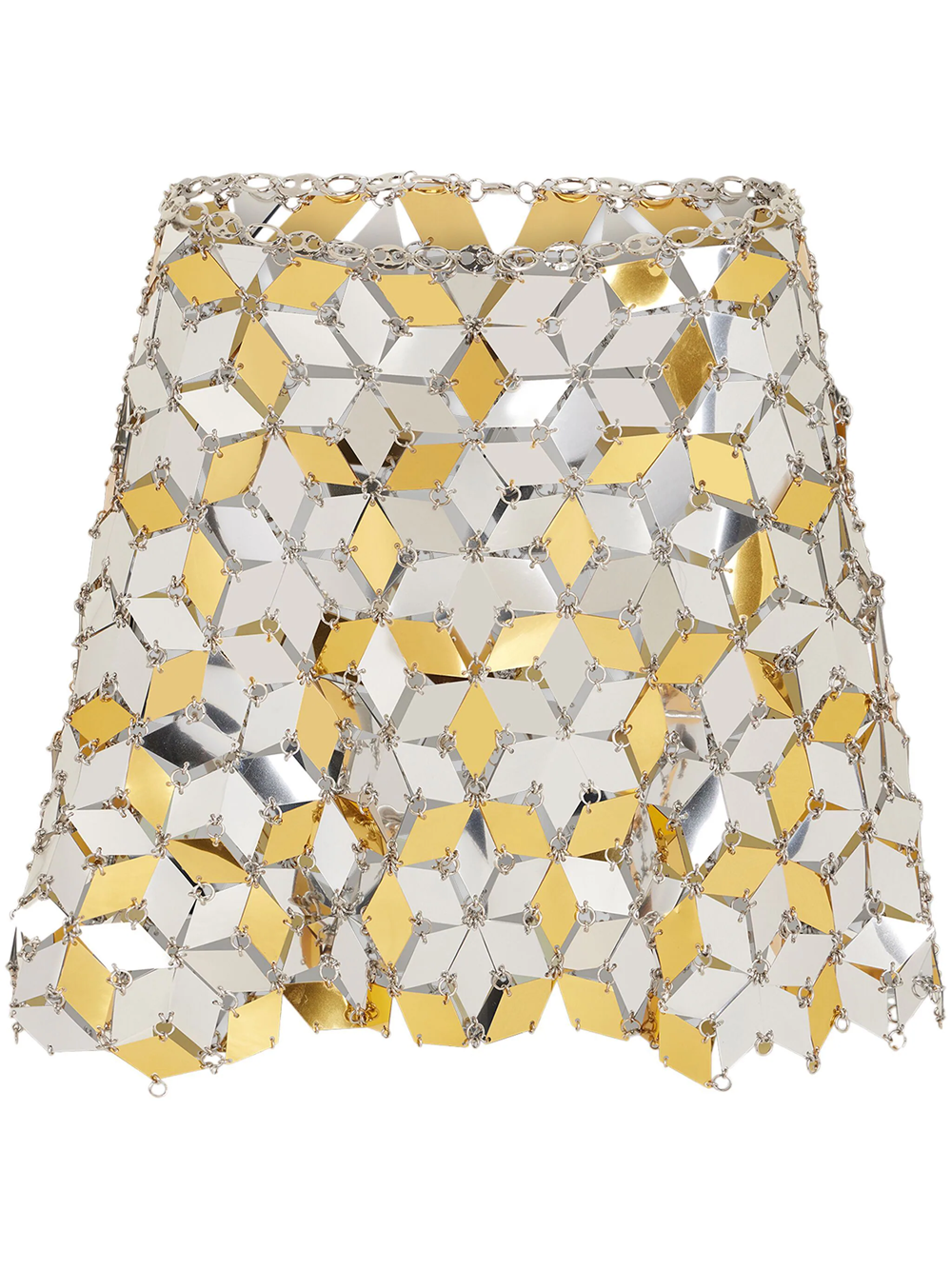 Shop Rabanne Sparkles Miniskirt With Sequins In Metallic