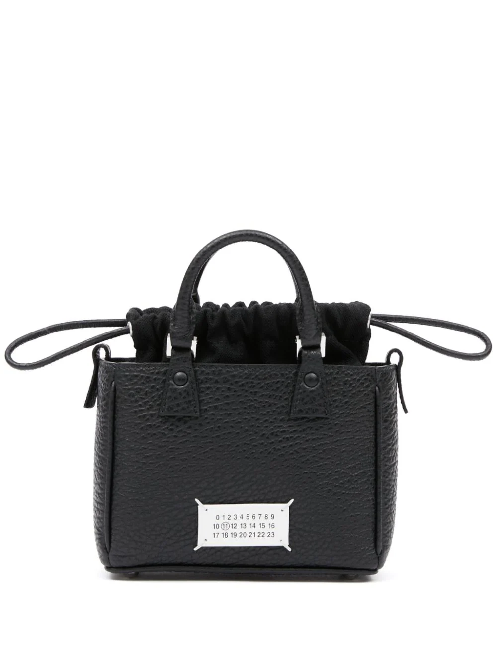 Shop Maison Margiela 5ac Leather Tote Bag In Black