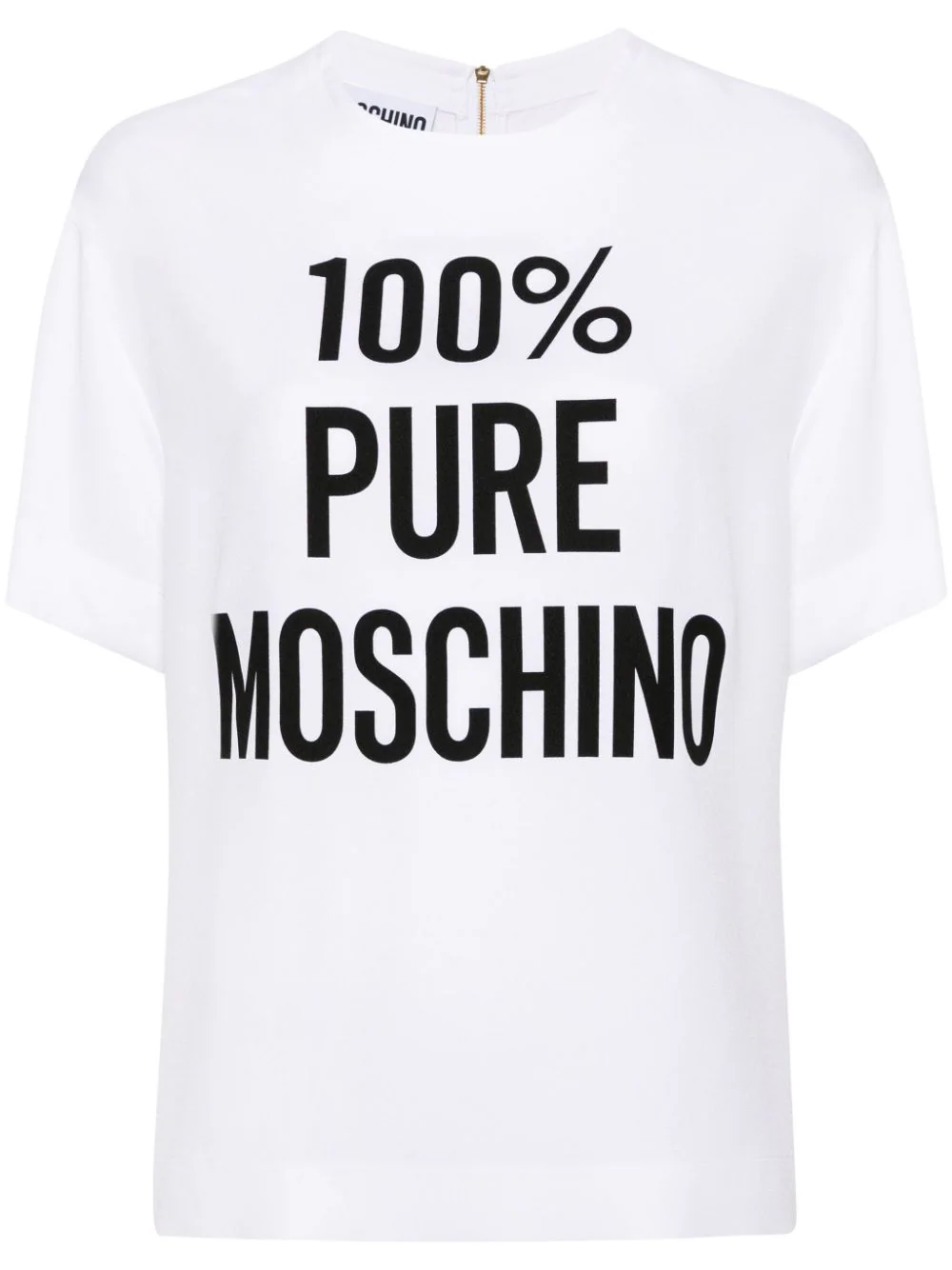 Moschino Slogan-print Blouse In White