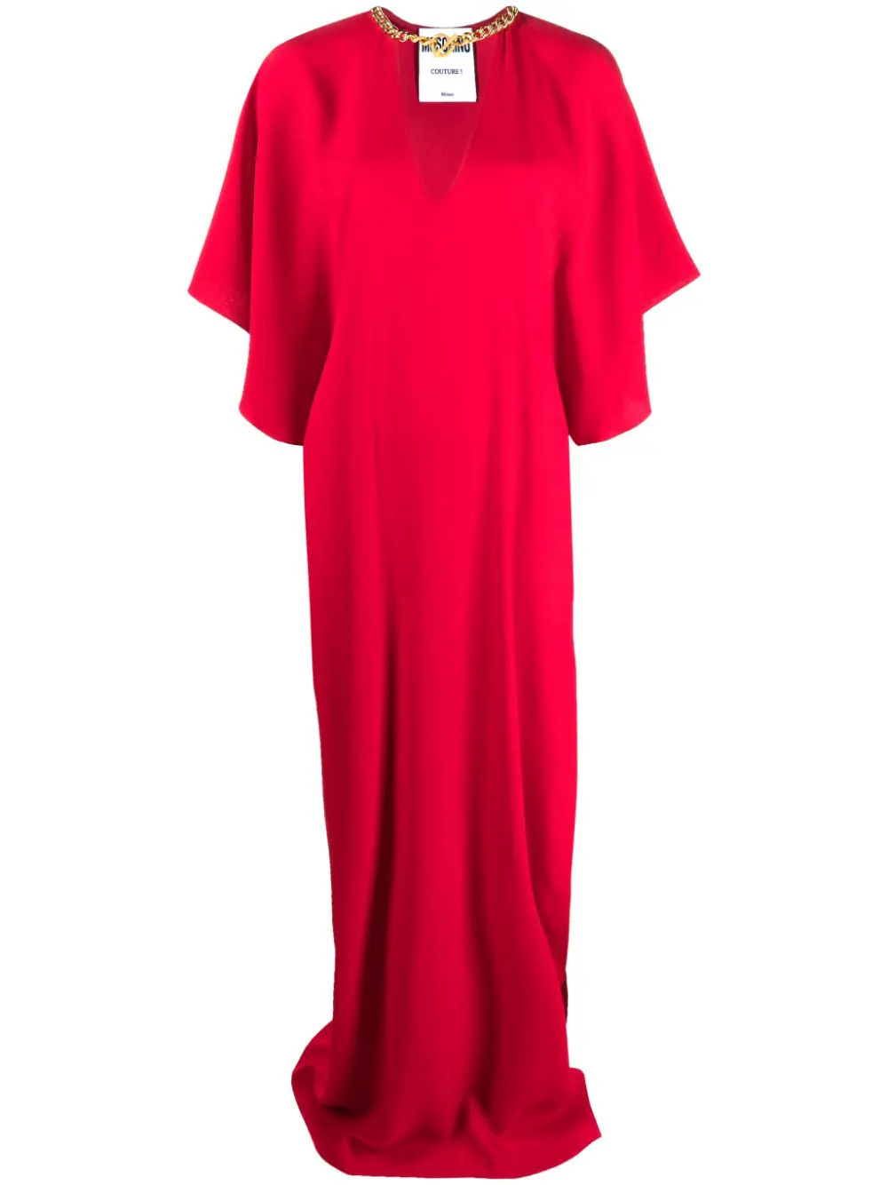 Shop Moschino Long Dress In Red