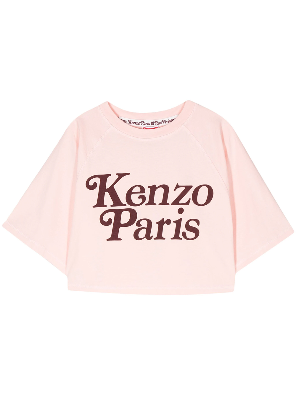 Shop Kenzo Cropped T-shirt By Verdy In Pink & Purple