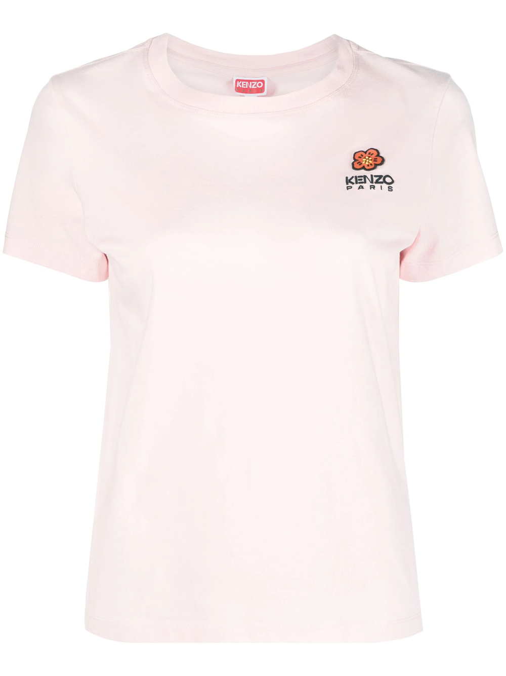 Shop Kenzo T-shirt With Embroidery In Pink & Purple