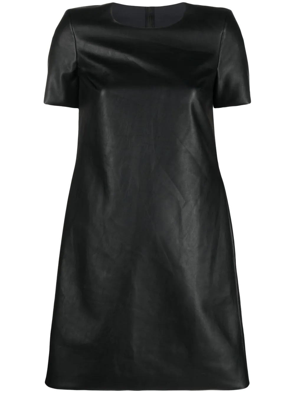 Shop Wolford Short Dress With Short Sleeves In Black