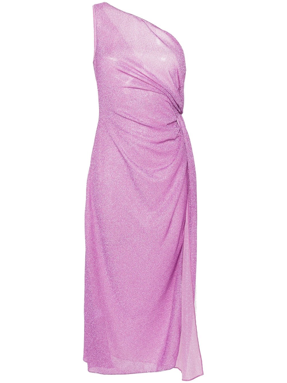Shop Oseree Maxi Dress With Lumière Knot In Pink & Purple