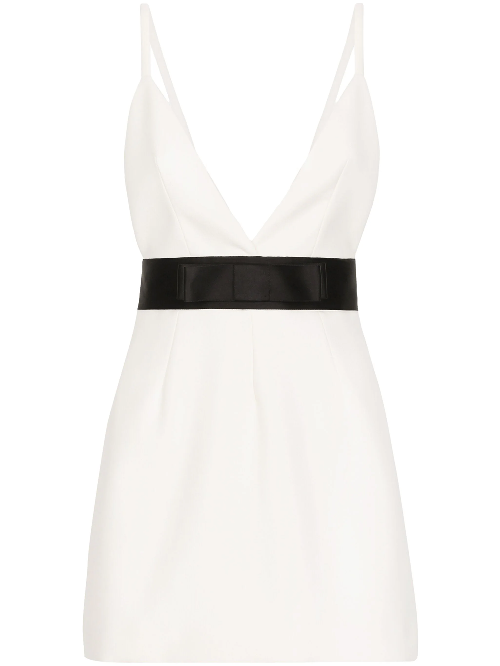 Dolce & Gabbana Short Layered Dress In White