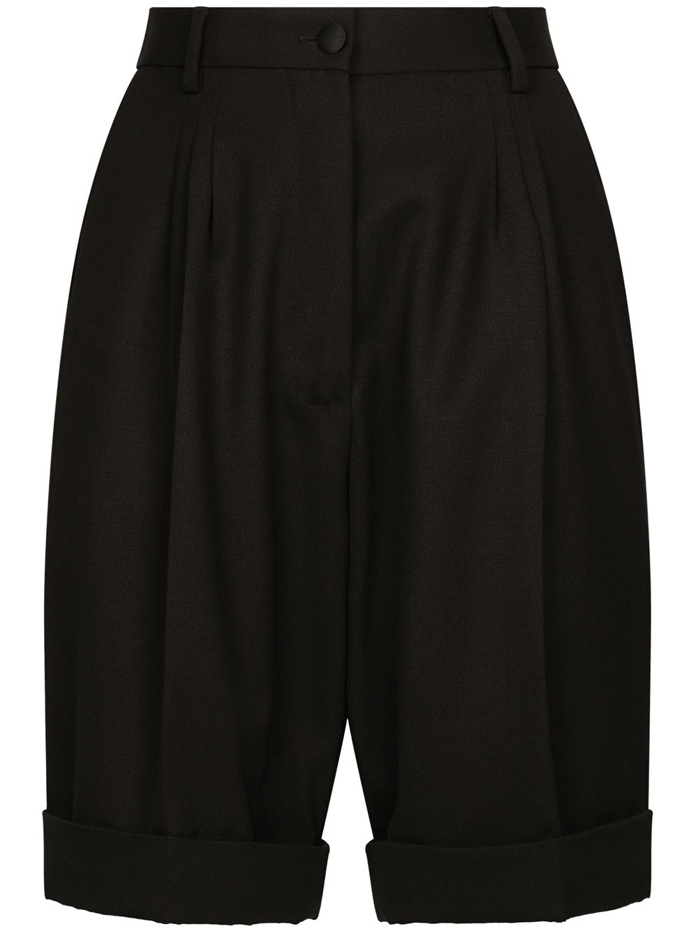 Shop Dolce & Gabbana High-waisted Tailored Shorts In Black