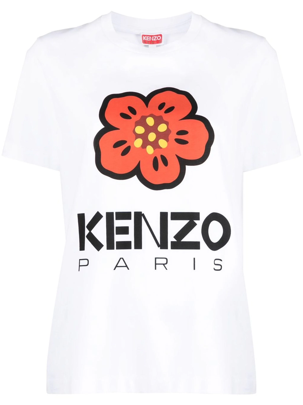 Shop Kenzo T-shirt With Print In White