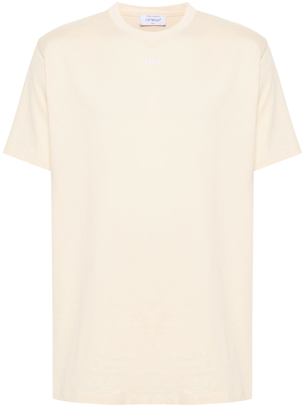 Shop Off-white Cotton T-shirt With Arrows Emblem In White