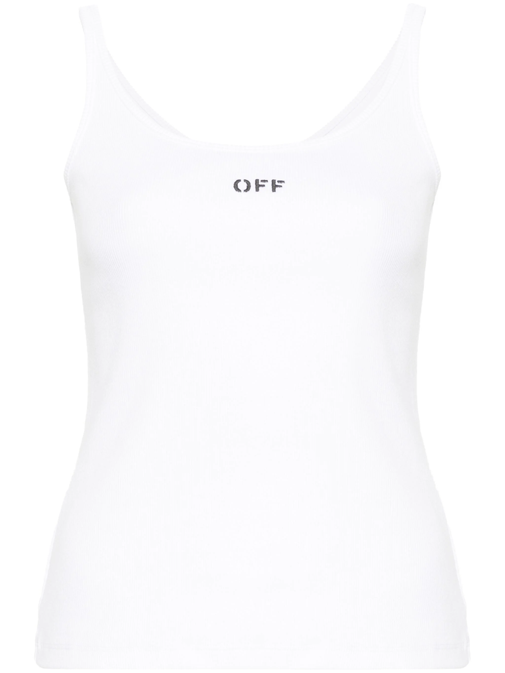 Shop Off-white Off Stamp Stretch Tank Top In White