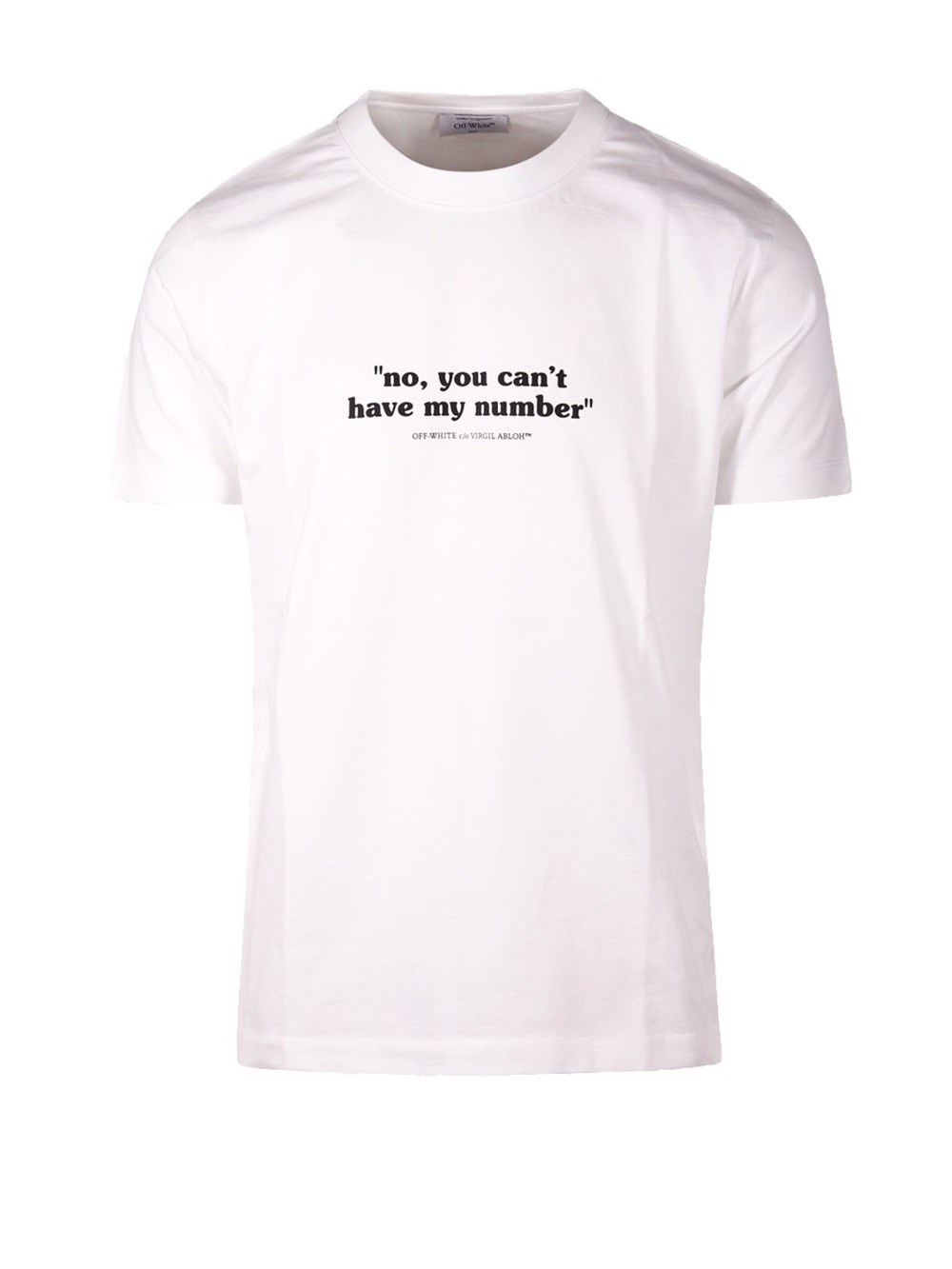 Shop Off-white T-shirt Quote Number In Cotone In White
