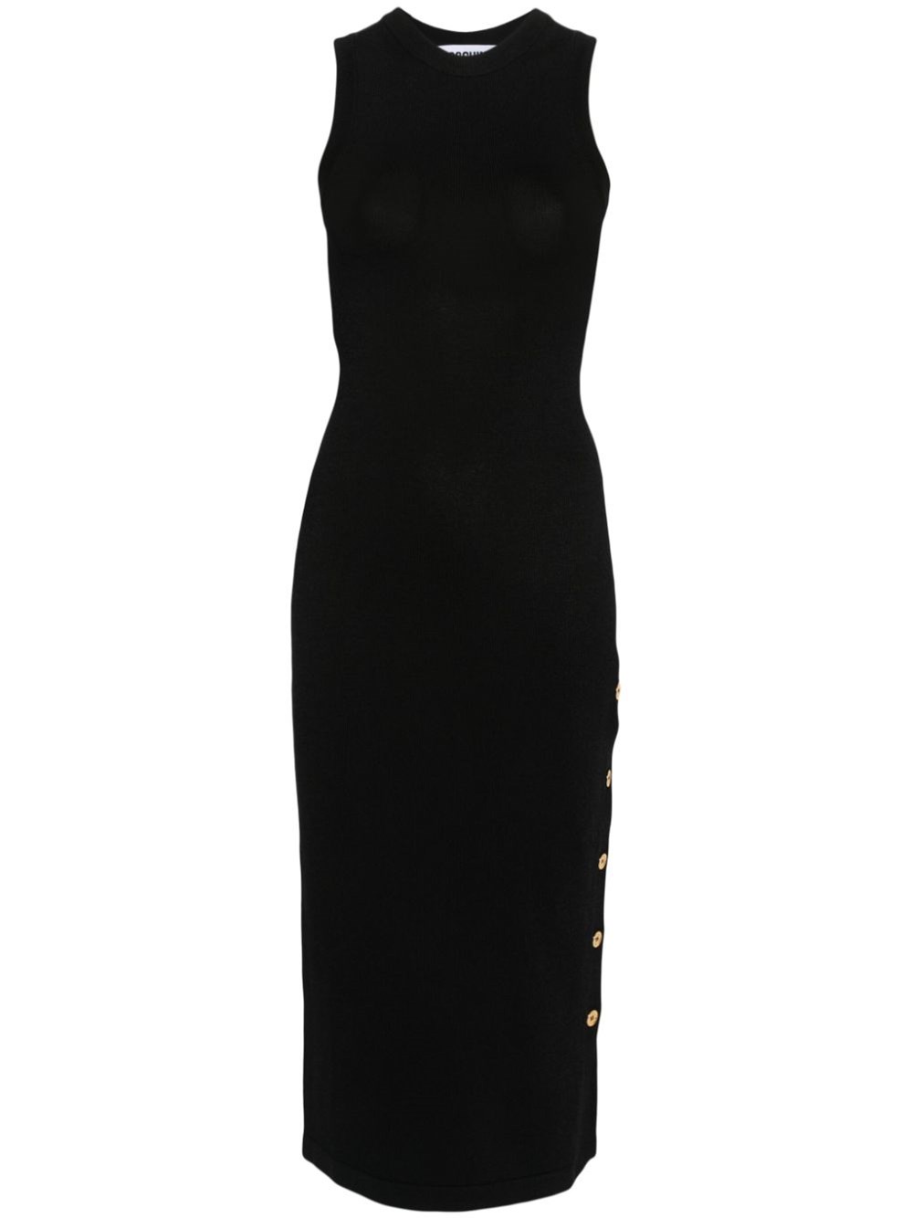 Shop Moschino Midi Dress In Black
