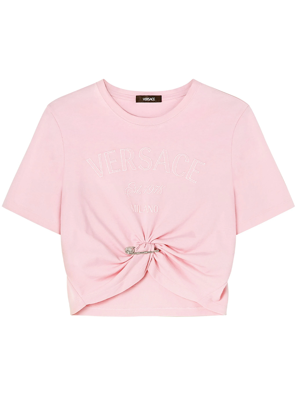 Shop Versace Medusa T-shirt In Pink & Purple