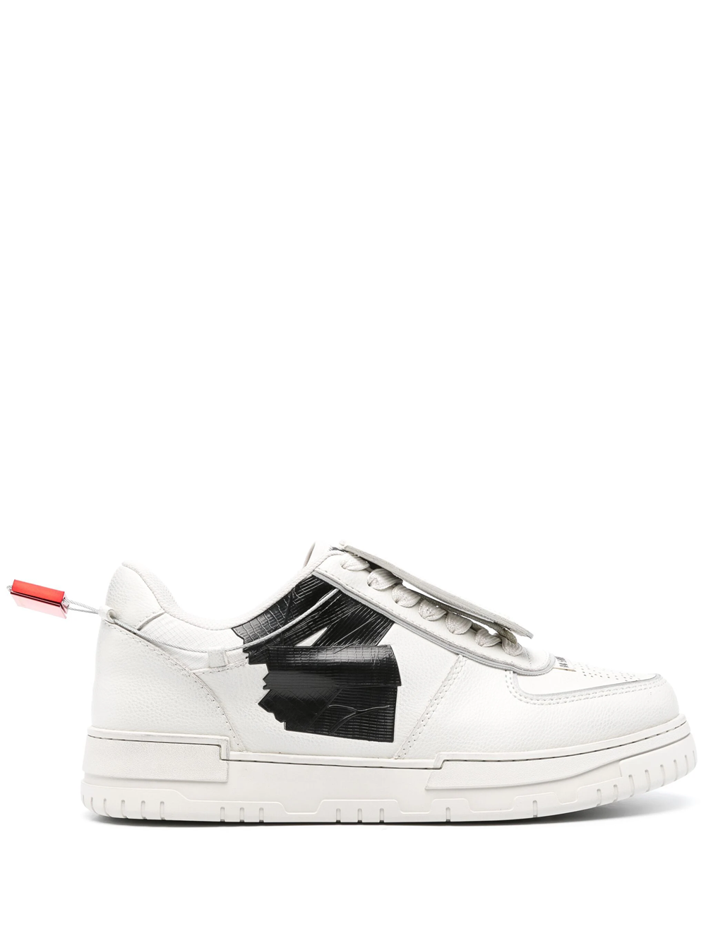 Shop 44 Label Group Avril Leather Sneakers In Grey