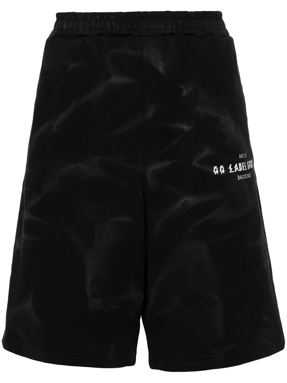 Shop 44 Label Group Shorts With Lightened Effect In Black