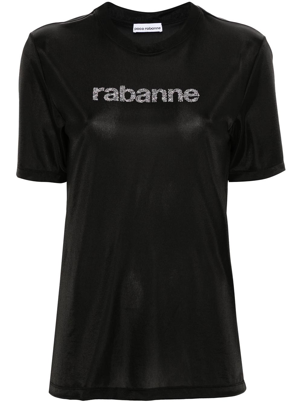 Shop Rabanne T-shirt With Decoration In Black