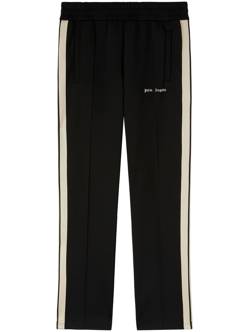 Shop Palm Angels Printed Sports Trousers In Black