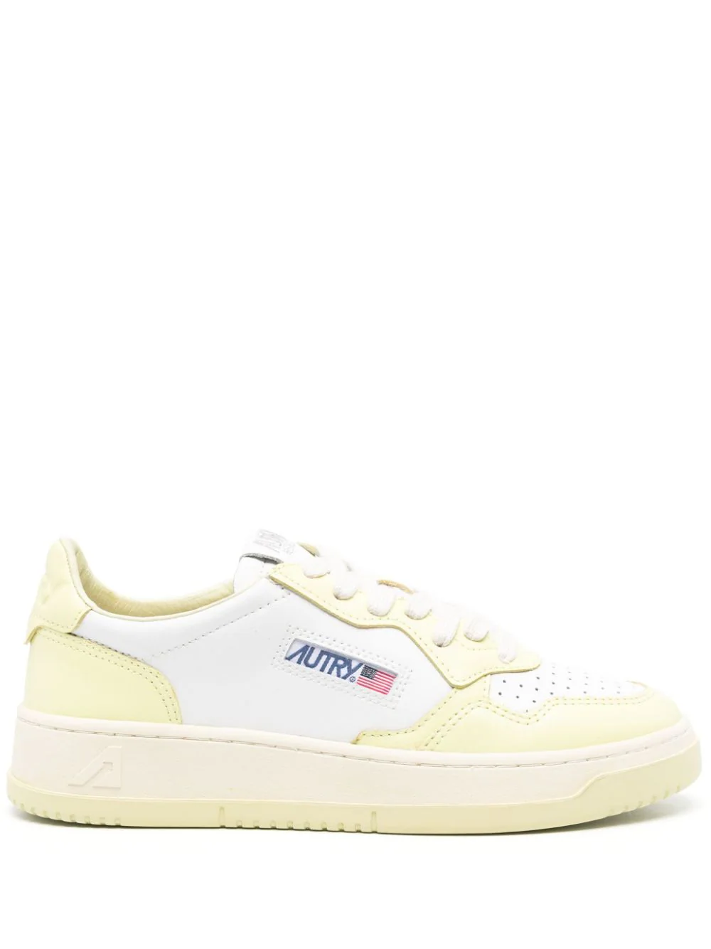 Shop Autry Medalist Sneakers In Yellow & Orange