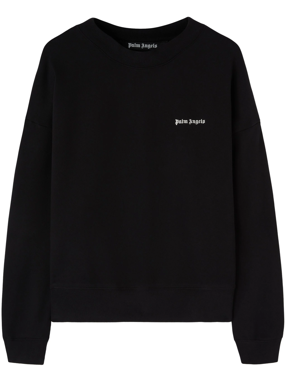 Shop Palm Angels Sweatshirt With Embroidery In Black