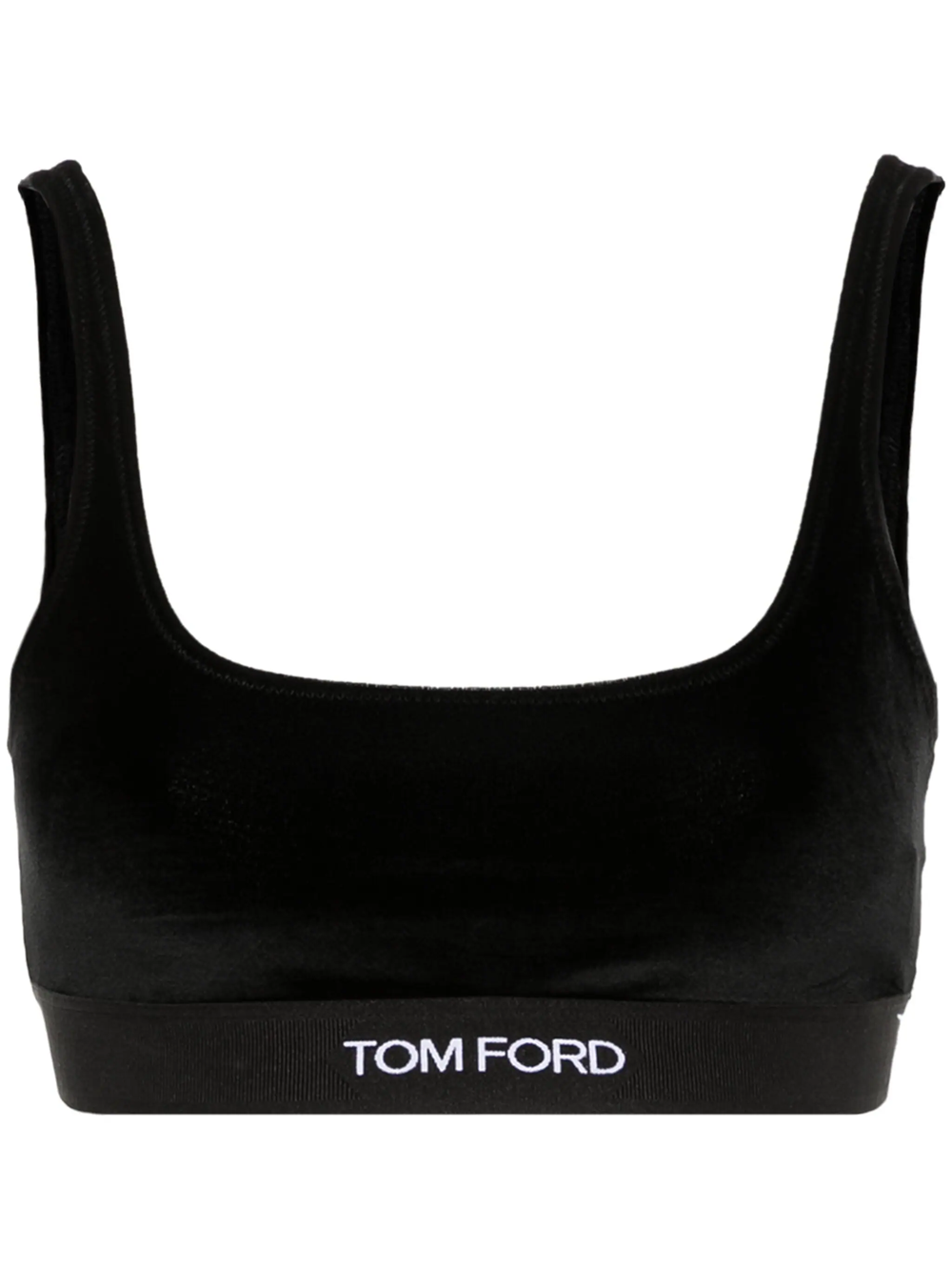 Shop Tom Ford Top With Jacquard Effect In Black