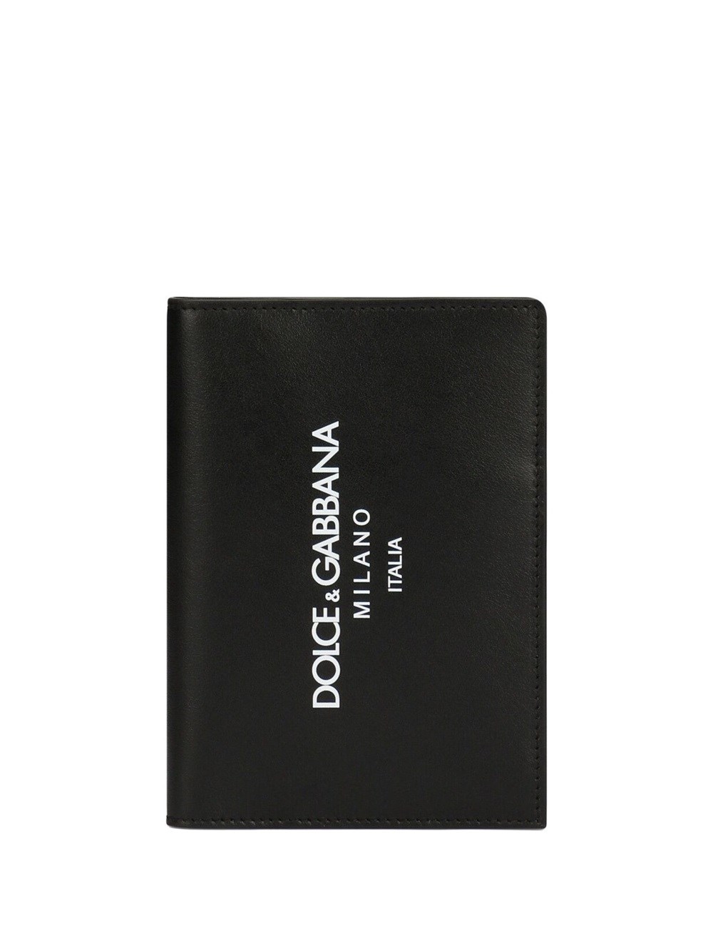Dolce & Gabbana Bi-fold Wallet With Print In Black