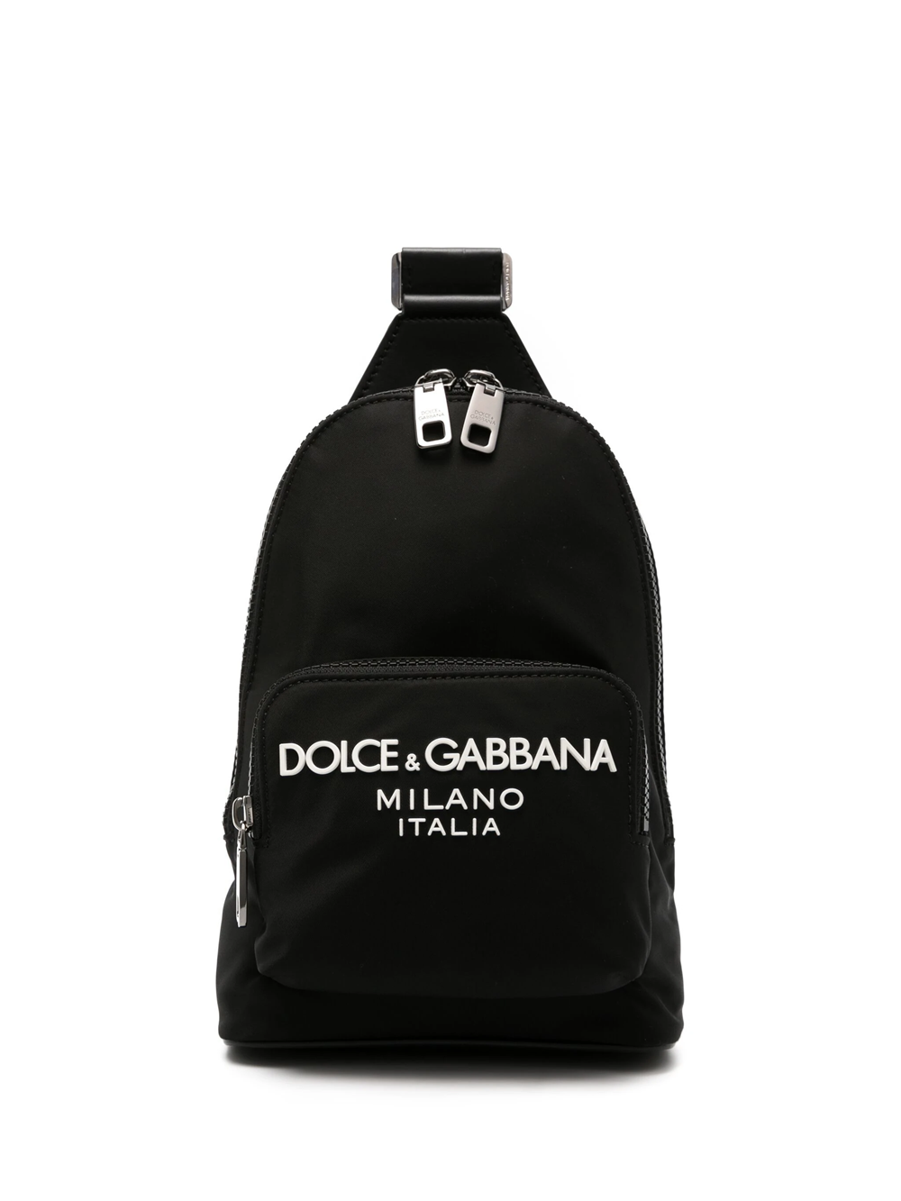 Dolce & Gabbana Backpack With Logo Application In Black