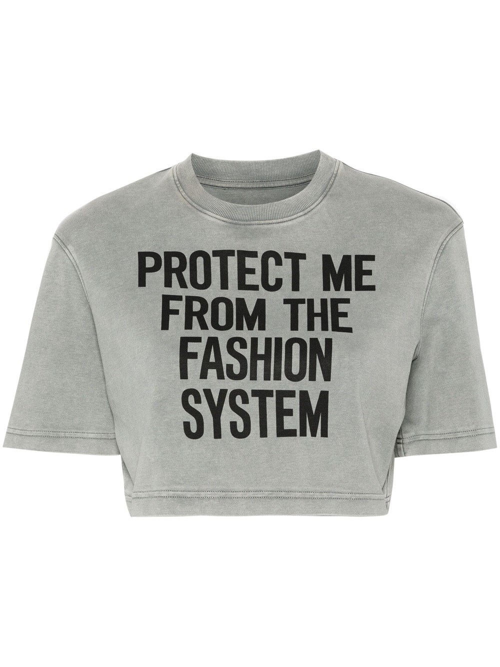 Shop Moschino T-shirt With Print In Grey