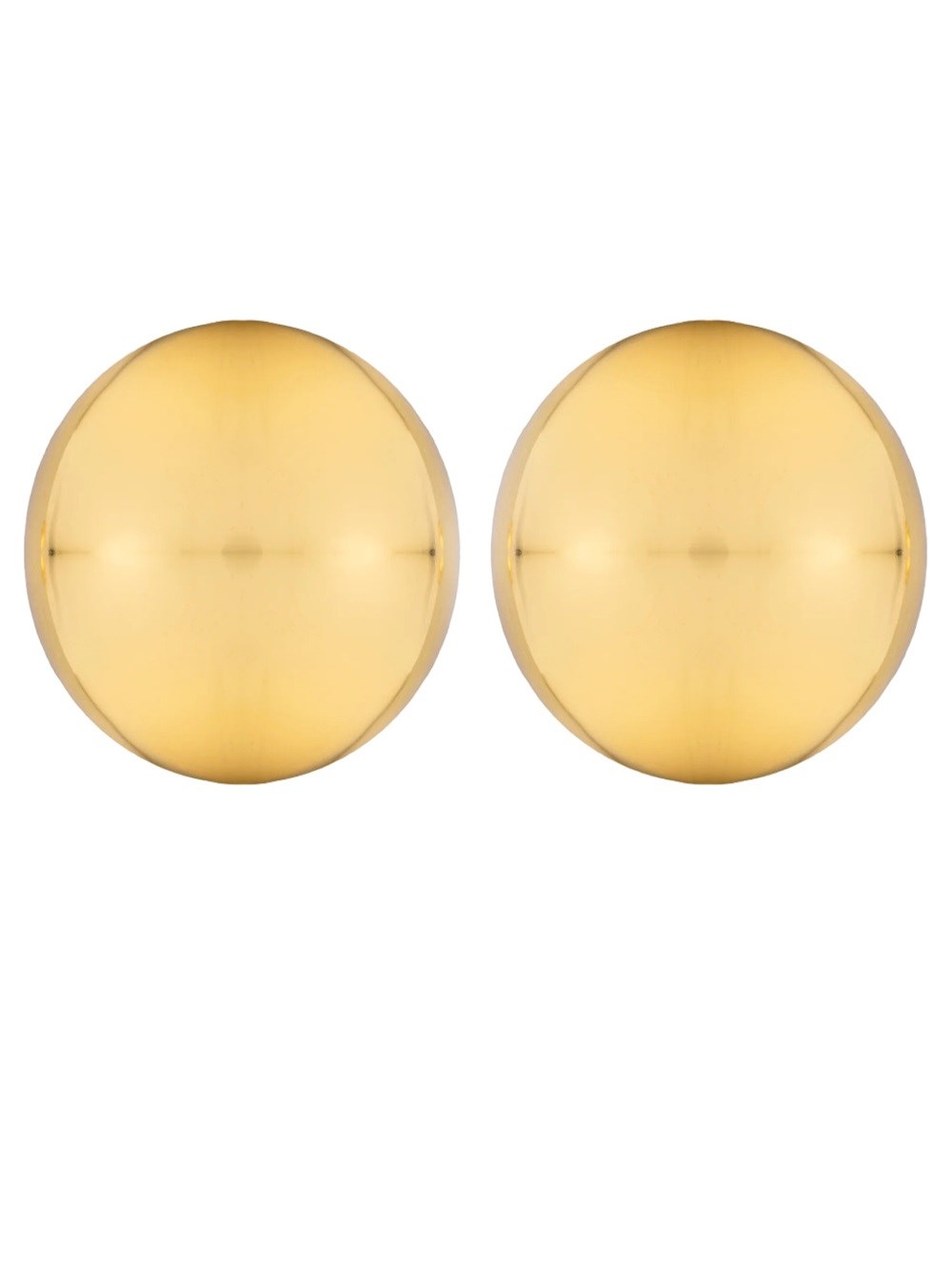Shop Federica Tosi Earring Luna Gold In Metallic