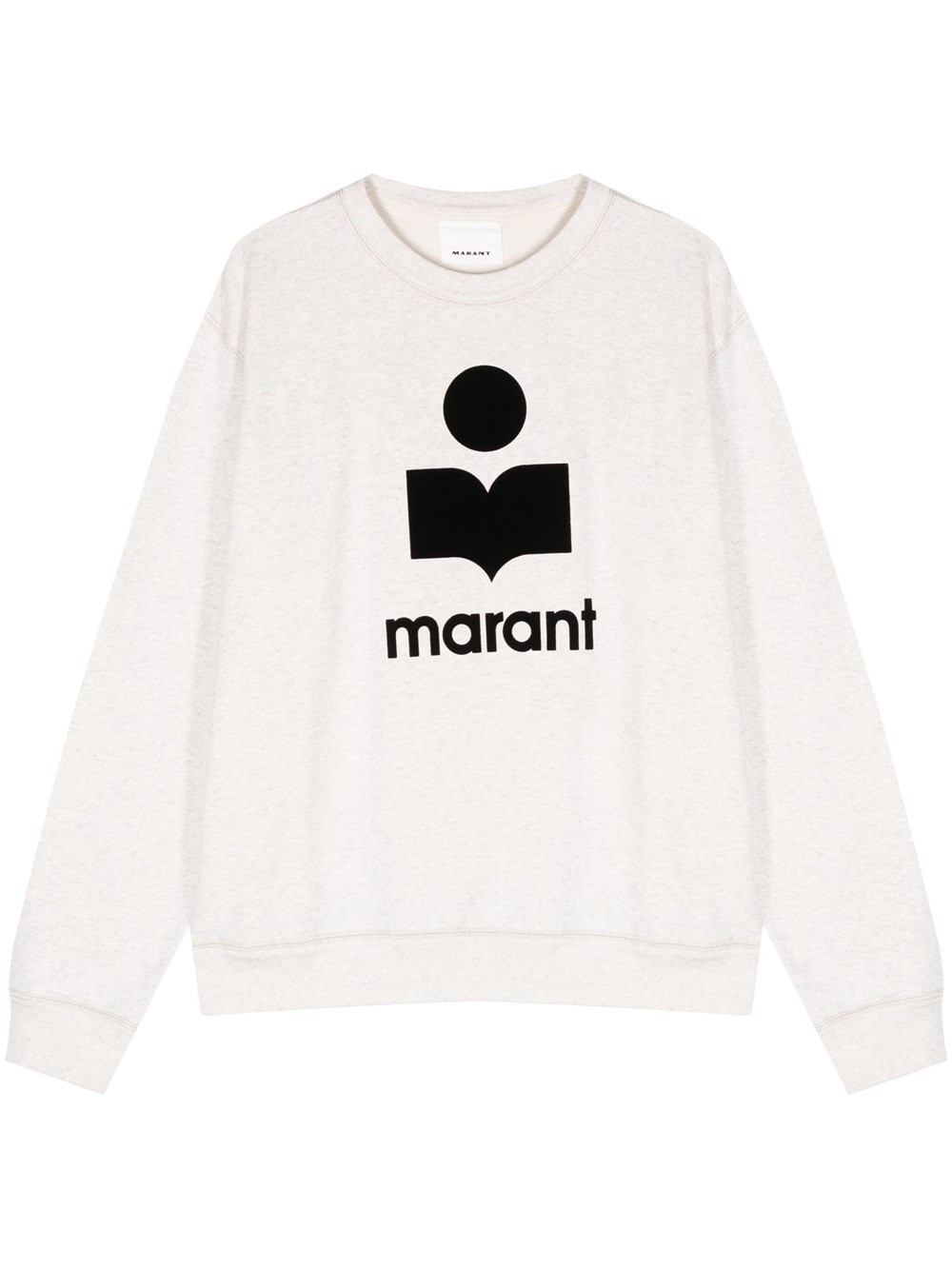Shop Isabel Marant Milly Sweatshirt With Print In Nude & Neutrals